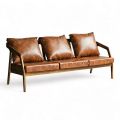 Sofa băng Kana khung gỗ Ash nệm simili SFB68067