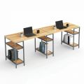 Bàn làm việc cụm 2 chân kết hợp kệ BD68089