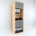 Tủ hồ sơ 5 tầng 80x40x220cm gỗ tự nhiên THS68058