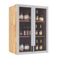 Module tủ bếp trên 60cm hệ 2 cửa kính mở TBT014
