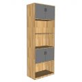 Tủ hồ sơ 5 tầng 80x40x220cm gỗ tự nhiên THS68058