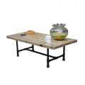 TT68006 - Bàn trà phòng khách gỗ thông chân ống nước Tea Table - 120x60x35