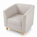 Ghế sofa đơn bọc vải chân gỗ sồi GSD68067