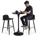 Combo bộ bàn ghế bar Tulip mặt gỗ tròn 60cm 2 ghế CBCF263