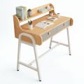 Bàn học có hộc kéo 100x50cm gỗ cao su BD68160