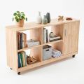 Kệ sách di động 120x30x60cm gỗ cao su KS68340