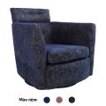 Ghế sofa xoay đơn WEALTHY bọc nệm vải FABRIC GSD68079