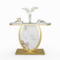 Bàn Console 120x30x85cm chân sắt mặt đá Ceramic CST065