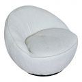 Ghế sofa xoay ELEGA bọc vải BOUCLÉ xám trắng GSD68082