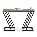 Bàn Console 120x30x85cm gỗ thông chân sắt CST078