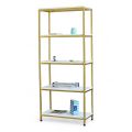 Kệ trưng bày 6 tầng 70x34x160cm gỗ cao su khung sắt KTB68179