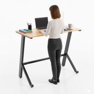 Bàn làm việc đứng StaDesk 120x60cm cố định cao 105cm STD68011