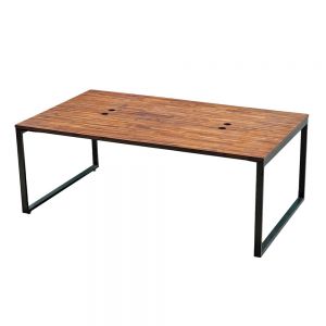 Bàn cụm 4 người 200x120cm gỗ tràm hệ Rectang HBRT100 Bàn cụm 4 người 200x120cm gỗ tràm hệ Rectang HBRT100