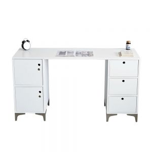 Bàn làm việc có tủ 140x50cm gỗ cao su BD68125 Bàn làm việc có tủ 140x50cm gỗ cao su BD68125