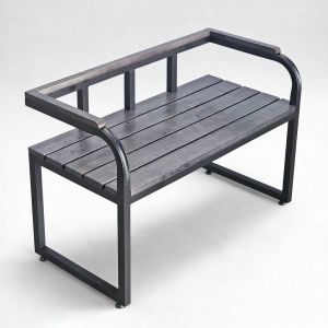 Ghế băng có tay tựa 90x45x60cm gỗ cao su GBD036