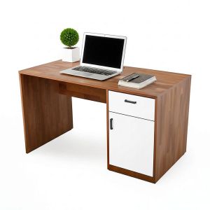 Bàn làm việc có ngăn tủ 120x60cm gỗ cao su BD68129