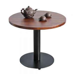 Bàn bên sofa tròn 60cm gỗ tràm SST039