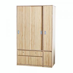 Module tủ quần áo cửa lùa 120x58x200cm gỗ plywood TQA68052