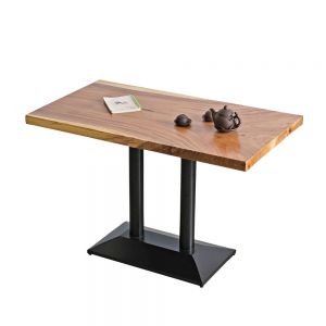 Bàn nhà hàng/cafe chữ nhật 120x65cm gỗ me tây CFD68235