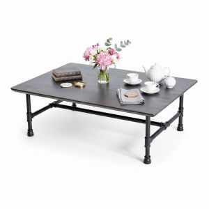 Bàn trà chân ống nước 100x70cm gỗ tràm TT68311