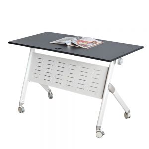 Bàn đào tạo gấp gọn 120x60cm gỗ cao su SPD68232