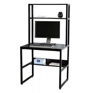 Bàn làm việc liền kệ 80x60x155cm gỗ cao su FD68069 Bàn làm việc liền kệ 80x60x155cm gỗ cao su FD68069