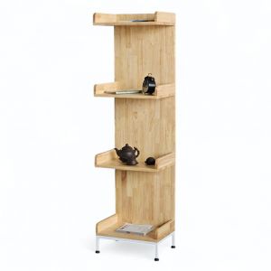Kệ sách 4 tầng 45x33x160cm gỗ cao su KS68274