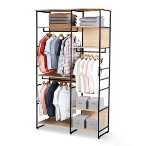 Tủ quần áo 146x55x250cm gỗ cao su KQA68063 Tủ quần áo 146x55x250cm gỗ cao su KQA68063