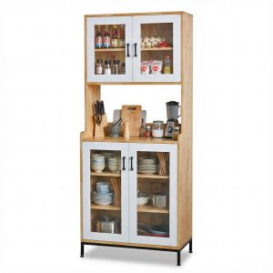 Tủ phòng ăn 80x40x172cm gỗ cao su TPA020