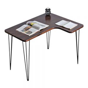 Bàn chữ L 100x80cm gỗ tràm chân Hairpin CD68032 Bàn chữ L 100x80cm gỗ tràm chân Hairpin CD68032
