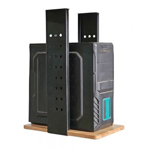 Giá treo thùng CPU gỗ cao su khung sắt KCPU68020 Giá treo thùng CPU gỗ cao su khung sắt KCPU68020