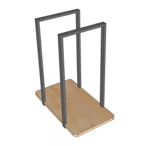 Giá treo thùng máy CPU gỗ cao su KCPU68021 Giá treo thùng máy CPU gỗ cao su KCPU68021