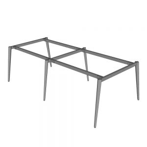 Chân sắt lắp ráp cho bàn cụm 240x120cm hệ Tứ Giác Côn CBHD008