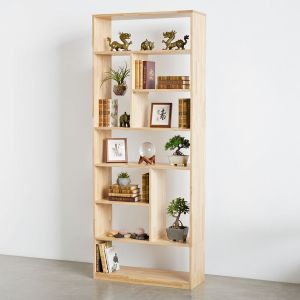 Kệ sách đứng 80x30x200cm gỗ cao su KS68286