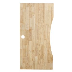 Mặt bàn làm việc cắt khuyết 120x60cm gỗ cao su dày 17mm MB052 Mặt bàn làm việc cắt khuyết 120x60cm gỗ cao su dày 17mm MB052