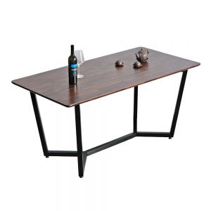 Bàn ăn TOGI gỗ Tràm chân sắt 160x80cm - BA68211