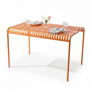 Bàn sắt ngoài trời 140cm sơn tĩnh điện nhiều màu - BNT001