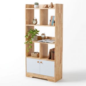 Kệ sách LAMI gỗ cao su 70x30x150cm - KS68292