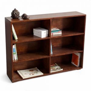 Kệ sách 3 đơn giản tầng gỗ Cao Su - KS68291