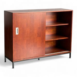 Tủ gỗ Cao Su cửa lùa 120x37x90cm -  KTB68204