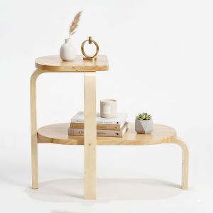 Bàn bên sofa JORA gỗ cao su SST043