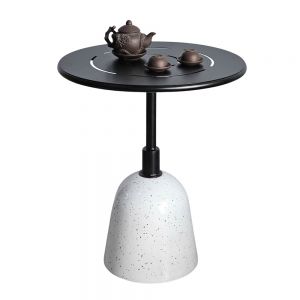 Bàn cafe tròn 60cm chân bê tông giả đá mài CFD68246 Bàn cafe tròn 60cm chân bê tông giả đá mài CFD68246
