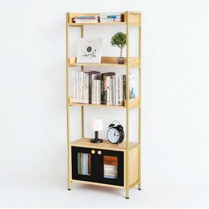 Kệ sách ngăn tủ AURA 60x30x160cm gỗ cao su KS68298