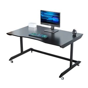 Bàn Gaming 145x90cm gỗ cao su chân sắt lắp ráp GD68098