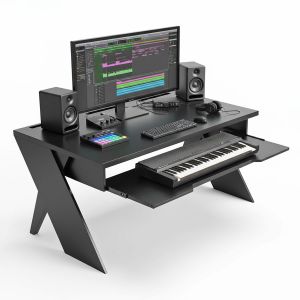 Bàn phòng thu StudioDesk 160x90cm gỗ cao su SD68022
