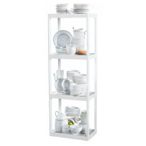 Kệ bếp 4 tầng 54x34x159cm gỗ cao su KB68057