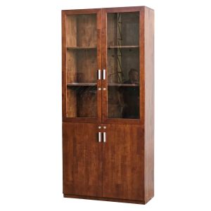 Tủ hồ sơ cửa kính có khóa 100x40x220cm gỗ cao su THS68079 Tủ hồ sơ cửa kính có khóa 100x40x220cm gỗ cao su THS68079
