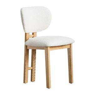 Ghế Amazon bọc lông cừu chân gỗ Ash GSK007