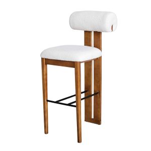 Ghế bar Hippo gỗ Ash vải lông cừu GBSK023 Ghế bar Hippo gỗ Ash vải lông cừu GBSK023