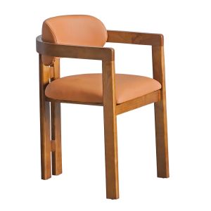 Ghế Curved gỗ Ash bọc nệm si GCF303